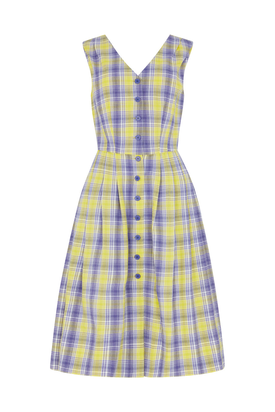 Image of Scarlett Lilac Sunshine Plaid Dress Spring/Summer 2023 - Dress