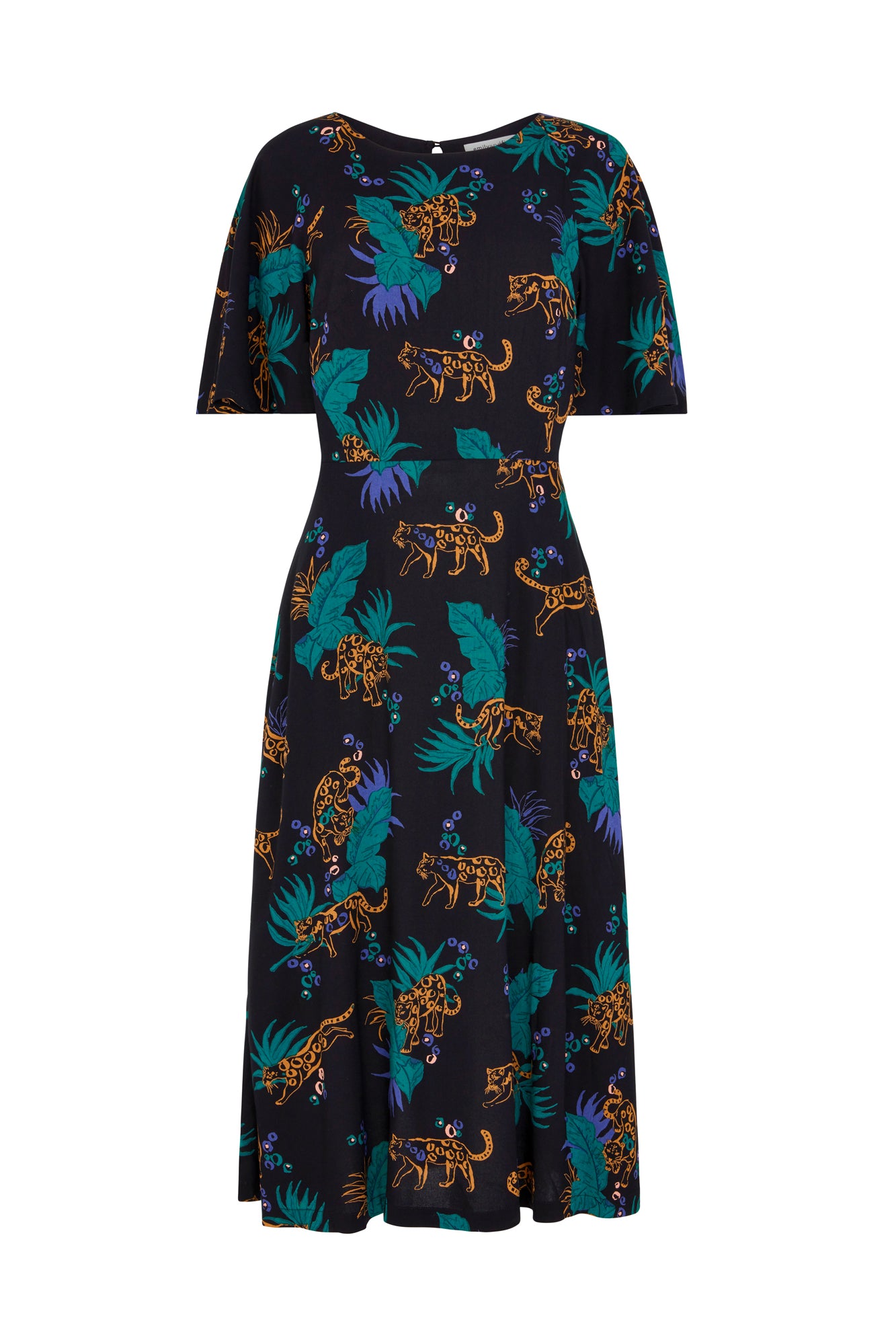 Image of Suzanna Midnight Leopard Dress Carryover - Dress