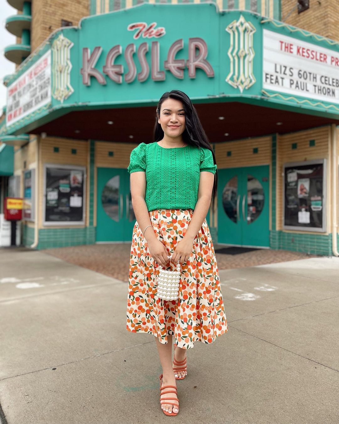 Image of Sandy Mini Summer Oranges Skirt Carryover - Skirt